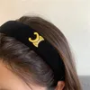 Klasik harf kadife kafa bandı bandanas mizaç saç klipsleri kadınlar için siyah saç bandı kızlar moda saç aksesuarları