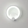 Lámpara de pared LED Circular Acrílico Arte Arte de la noche Corredor Corredor Decoración de la sala de estar Simplicidad moderna