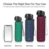 5008001000ml bouteille d'eau sportive BPA BPA Portable Portable Bouteille à épreurerie fuite Plastique Plastique Visite de gymnase 240415