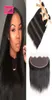 Brazilian Virgin Human Hair Straight with lace Frontal 4Pcs Ear to Ear Lace Frontal Closure With Bundles Cheap 13x4 Frontal and Bu6824483