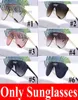 Nouvelles lunettes de soleil rondes vintage verres à cadre en métal 1993 Lens Cat Eye Band Eyeglass 6 Colors 5pcs Black Pink Lens Ship4844796