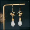 Orecchini per borchie Design Cinese Cloud Gold Gold Style For Women Elegant Light-Match Delicate Gioielli di lusso Drop Delive Dhrqb