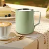 أكواب القهوة كوب Frother Cup Frothing مع إبريق مقاومة للمقبض المريح للمقاهي للمقاهي