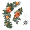 Dekorativa blommor Artificial Wedding Arch Flower 1 Set Party Bakgrund för inomhus utomhus trädgårdsdekorationer G32D