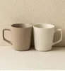 Mugs Simple High Capacity Household Pratical Water Cup Ceramics Kitchen Solid Universal Striped Decoration Eco Friendly