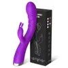 Kaninvibrator för kvinnor kraftfull g plats kvinnlig klitoris stimulator uppladdningsbar vibrerande tyst g-spot silikon sexig leksaksaffär