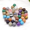 Figurines décoratives 18 mm petite balle Naturel Gemstone Reiki guérison Stone Round Perle Crystals Collier Diy Bracelet Accessoires de travail manuel