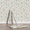 Fonds d'écran rétro floral et oiseaux papier peignant peler stick PVC Home Decor Flower Cabinet Cabinet pour le salon