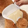 Vêtements de chien coton réutilisable chiens féminins pantalon couches sanitaires pour menstruation