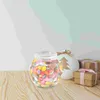 Garrafas de armazenamento 3 PCs Potes de plástico Clear Tea Jars Snack Stand Stand Stand Small the Pet House Decorações