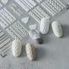 Autocollant à ongles gravés en acrylique 3D charme d'hiver Charme de transfert d'ongles auto-adhésif enveloppes