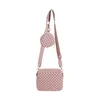 Cosmetic Bags Small Crossbody Bag For Women With Wide Strap Lightweight Shoulder Side Handbag E74B