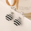 Retro ball hand painted enamel glaze earrings Classic luxury design earrings TB earrings charm jewelry designer beads suitable for women's daily wear