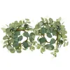 Dekorativa blommor 2 PCS Ring Wreath Nordic Supply Spring Ytter Fanther Festival Home Liten Hushåll Juldekorationer Bordet