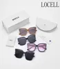 2022 Novos óculos de sol coreanos de luxo feminino Brand gm designer de sol dos óculos de sol com tendência de células Óculos de sol polarizados uv400 e original4942326