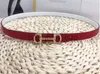 10A Mirror Quality Designer Belts Hästband Buckle Women's Thin Belt Cowhide With Dress Dekorativ byxbälte Spayed midjebälte