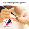 Dog Apparel Pet Nail Design Pen Polish Brush Art Set 12 Colors Quick Dry For Puppy Cat Diy Manicure Small
