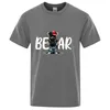 Zomerheren Designer Kleding Gedrukt Teddybeerpatroon T-shirt Zwarte korte mouw T Shirts Men Dames Tops Casual Classic Tee