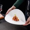 Placas Creative Irregular Ceramic Dinner Plate Restaurant Restaurant Snack Pasta Sushi Dish Special Tableware