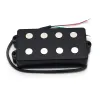 Gitarr öppen bas gitarr pickup 4 sträng dubbel spole humbucker pickup keramisk magnet 54mm/57mm för musikstil basgitarrtillbehör