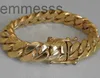 Solid 14k Gold Miami Mens Cuban Curb Link Bracelet 8 Heavy 98 Grams 12mm253v259i 89MA