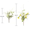 Flores decorativas Country Green Green Artificial Plant Bouquet Foam Hemisfério Clematis Fake for Home Wedding Decoration