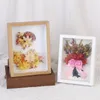 Frames Multipurpose Deep 3d Frame For Dried Flowers Wooden Po 3cm Depth Nordic Shadow Box Picture Specimens Holder Wall Decor