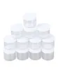 Bouteilles d'emballage 12 pcs vide en plastique transparent slime favorite pots widemouth rechargeables contenants avec couvercles pour artisanat cosmetics lotion8971880