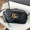 Luxury Marmont Ophidia Crossbody Camera Designer Bag Lady Leather Quilted Satchel Mens dragkedja Koppling Messenger väskor Kvinnor Handväska Fashion Axel Tote Even Bags