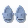 Köpekbalığı Yaz Terlik Kaydırıcıları Erkek Çocuklar Slaytlar Slaytlar Pembe Mavi Gri Bellek Köpük Sandalet Yumuşak Kalın Yastık Slippervkiy#