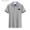 Polo's Designer Mens Polos Polos Polos Klassieke shirts Men Luxe Polos Casual Mens T-shirt P Letter Afdrukken Borduurwerk Mode High Street Man Tee S-4XL L49