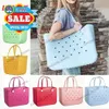 Eva Soft Storage Borse borse da spiaggia impermeabile fori fai -da -te Silicone tote solide Viaggio per picnic Offere