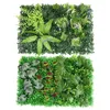 Dekorativa blommor konstgjorda trädgårdsstaket realistiska blad väggpanelens integritet trellis skärm faux murgrön grön växt hölje dekor