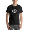 Polos pour hommes Double six côtés de triskelion Crop Cercle - T-shirt blanc édition kawaii vêtements garçons imprimés animaux t-shirts t-shirts