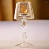 Bandlers Creative Table Lampe en forme d'ornement européen transparent Candelabra Ornement Ornement Décoration de mariage décoration intérieure