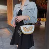 Väska mode kreativ söt vattenmelon citronkedja handväska färsk en-axel messenger