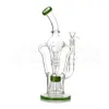 13 Zoll Kopftes Glas Rauchen Wasserrohr Gla Bubbler Shisha Rohre Recycler Bong Öl DAB Rig mit 14mm Schüssel