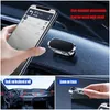 Other Interior Accessories Magnetic Car Phone Holder Rotatable Mini Strip Shape Stand For Mobile Metal Strong Magnet Gps Mount Cellpho Otmku