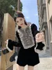 Рабочие платья Kimotimo французский ретро -костюм женщины 2024 сладкий кружев