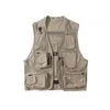 Men's Vests Japanese Retro Functional Wind Multi-pocket Cardigan City Boy And Women's Fashion Brand Loose Versatile Tactical Vest