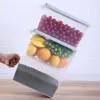 Förvaringsflaskor förseglade handtag box ris dispenser mat containrar kök organisation plast kylskåp frukt korgar