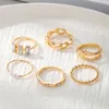 Projekt biżuterii Nisza niszowa niszowa otwieranie minimalistycznego zestawu pierścienia metalowego dla kobiet