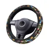 Steering Wheel Covers Gorillaz Collage Cover 37-38 Universal Rock Elastische Auto Decoration Car Accessories