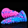 Tappo anale di dildo a forma di uva multicolore con materiale silicone di aspirazione giochi per adulti sexy giocattoli a forma di cono per donna