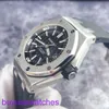 AP Wrist Watch Montre Royal Oak Offshore Series 15703st Black Plate Précision Steel Sports Mens Automatic Mecking Diving Watch