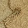 装飾的な置物50pcs中国語スタイルの手作りファンナチュラルハンド織りパームリーフホーム装飾ヴィンテージサマークール40 36cm