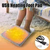 Carpets Usb Charging Electric Foot Heating Pad Winter Warm Soft Plush Washable Warmer Heater Household Warming Mat