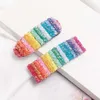 Корейская версия Rainbow Clip с разноцветными блестками, утиным пирожным булочкой, челкой, супер вспышкой для волос, зажимом для взрослых и детей, новой модели