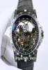 Ny Excalibur 46 10 O039Clock Tourbillon RDDBEX0479 Automatisk herrklocka stål vintage gravering fodral skelettring läder str7625925