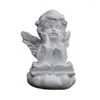 Figurines décoratives 2024 Resin Angel Statue Fairy Sweet Girl Figurine Décoration Cute CHÉRUBS SCULPTURE HOME BURANCE DE BUR